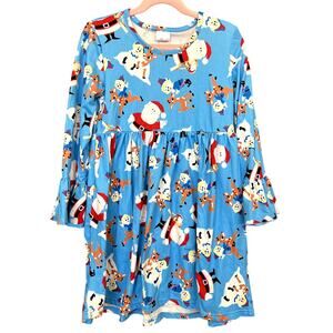 Girls Ruffle Christmas Dress Size 7/8